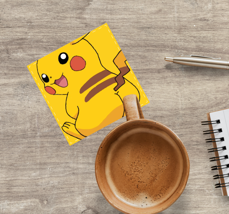 Sottobicchieri vintage personaggio giallo animato - TenStickers