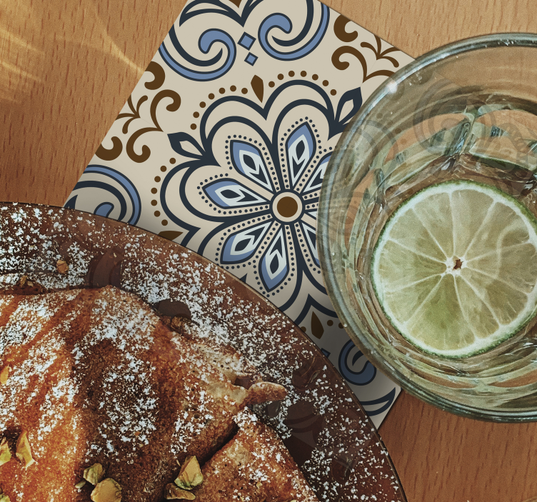 Sottobicchieri con stampa floreale - TenStickers