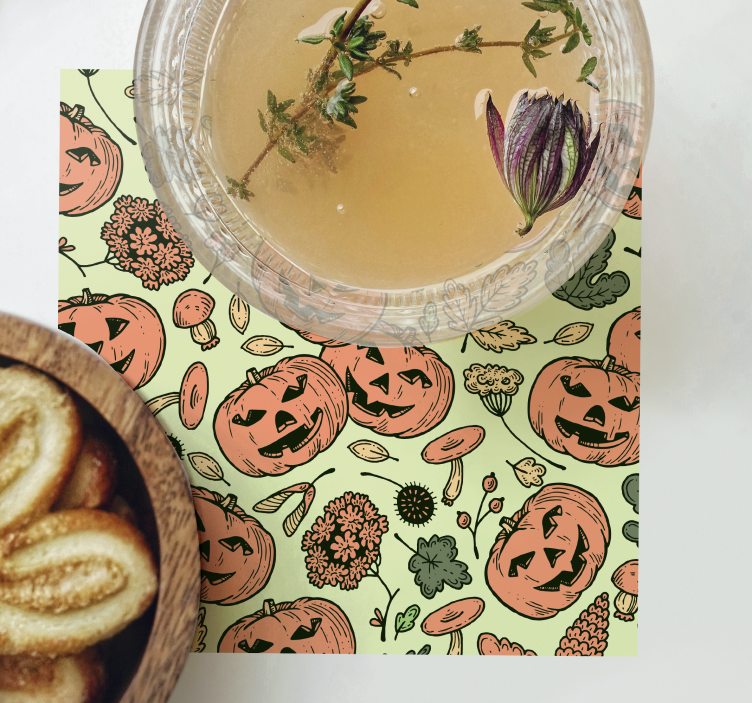 Zucche halloween sottobicchiere - TenStickers