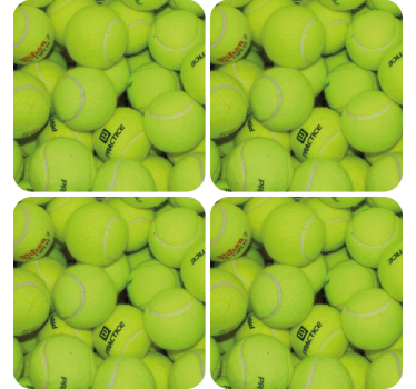 Sottobicchiere moderno Palline da tennis - TenStickers