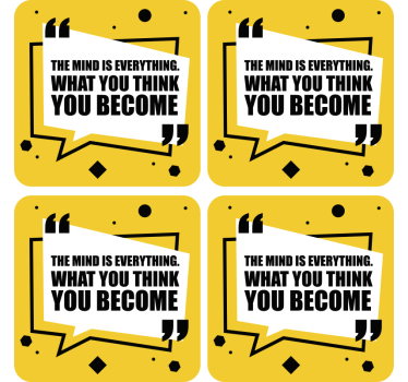 Citazione motivazionale sottobicchieri detti - TenStickers