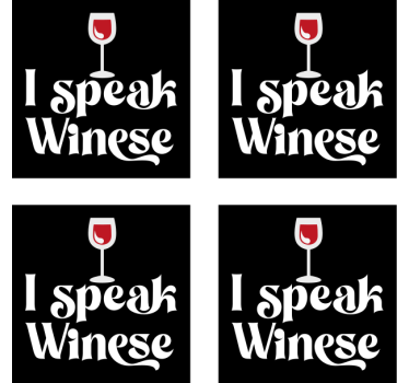 Sottobicchieri birra umorismo calici vino - TenStickers