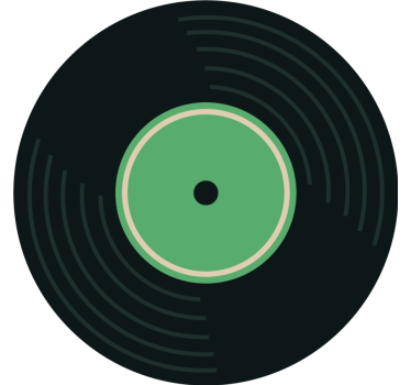 Sottobicchiere vintage Set da discoteca per ogni set - TenStickers