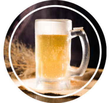 Sottobicchieri birra mug fredda con schiuma - TenStickers