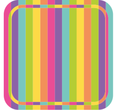 Sottobicchieri birra motivo colorato vivace - TenStickers