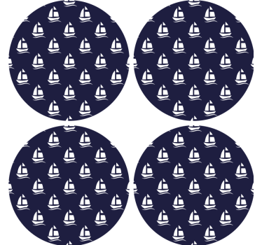 Sottobicchieri birra motivo veliero nautico - TenStickers