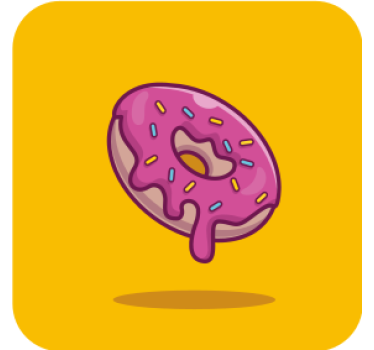 Sottobicchieri birra dolci pastry rosa iced - TenStickers
