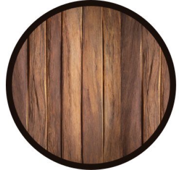 Sottobicchieri birra base circolare effetto legno - TenStickers