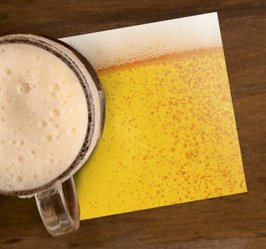 Sottobicchiere a trama di birra - TenStickers