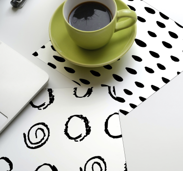 Sottobicchiere moderno Modelli diversi - TenStickers