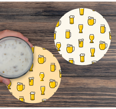 Sottobicchiere personalizzato birra Modello di birra - TenStickers