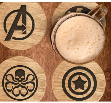 Sottobicchieri logo degli avengers - TenStickers