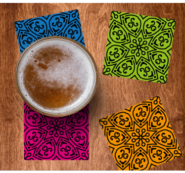 Sottobicchieri birra con motivi audaci - TenStickers