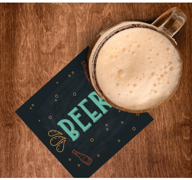Sottobicchieri birra concetto birra giocoso - TenStickers