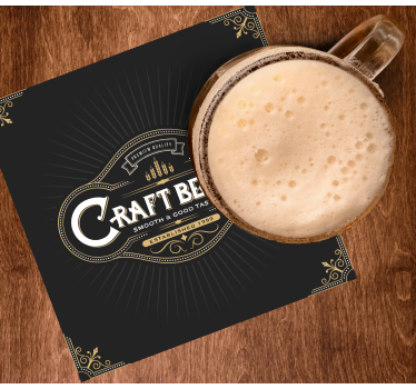 Sottobicchieri birra etichetta birra di alta qualità - TenStickers