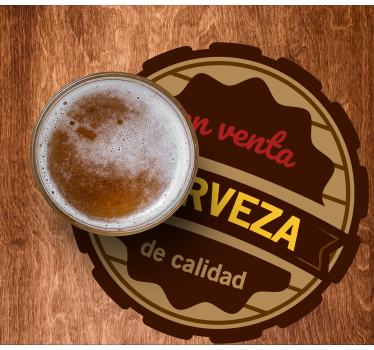 Sottobicchieri birra etichetta qualità birra - TenStickers