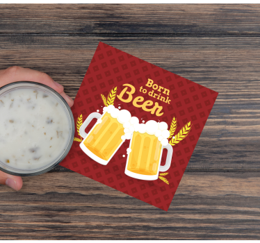 Sottobicchieri birra saluti con birre - TenStickers