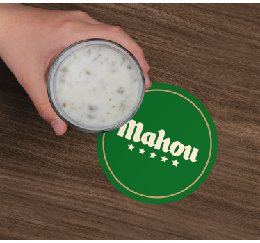Sottobicchieri birra segnaposto circolare classico - TenStickers