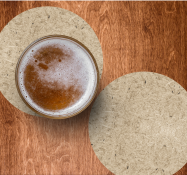 Sottobicchieri birra set di cerchi in fibra naturale - TenStickers