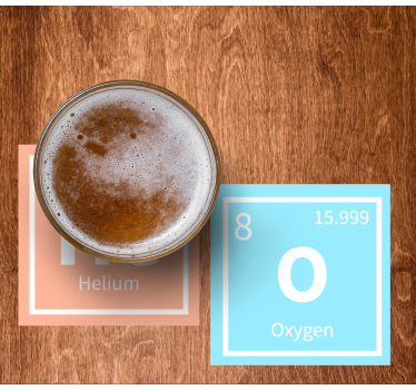 Sottobicchieri birra stile elementale - TenStickers