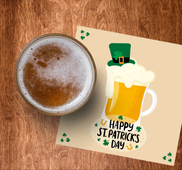 Sottobicchieri birra tazza di birra festiva - TenStickers