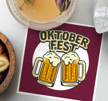 Sottobicchieri birra tazze di birra allegre - TenStickers