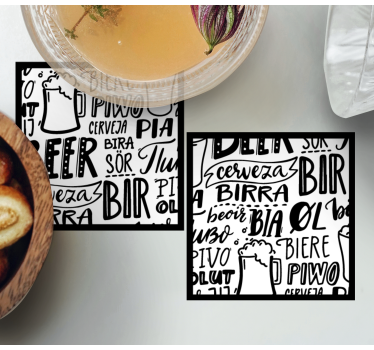 Sottobicchieri birra terminologia della birra - TenStickers