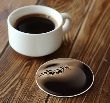 Sottobicchieri Decorativi in Vinile caffè - TenStickers
