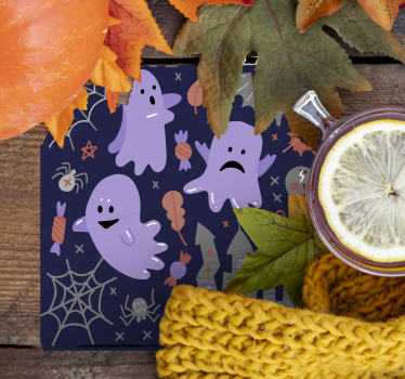 Sottobicchieri halloween fantasmi giocosi - TenStickers