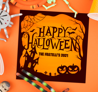 Sottobicchieri halloween festa di halloween spettrale - TenStickers