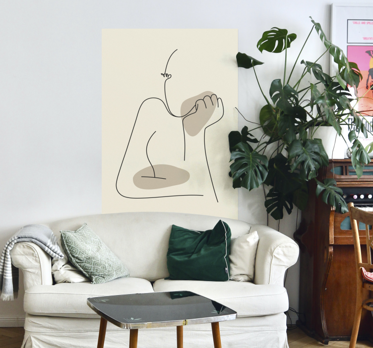 Poster effetto linee astratte - TenStickers