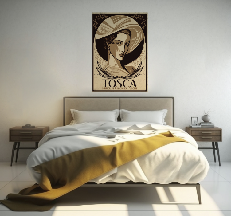 Poster con opera musicale Tosca - TenStickers