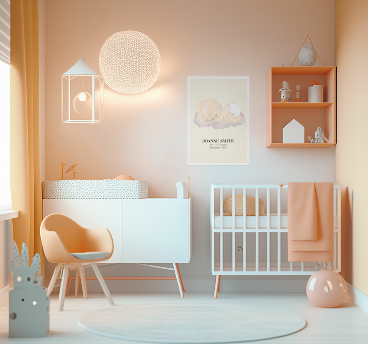 Poster d'arredo per la cameretta amore nato da bambino - TenStickers