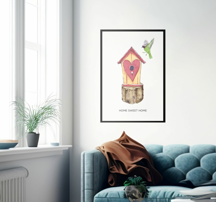 Poster salotto casa dolce casa. - TenStickers