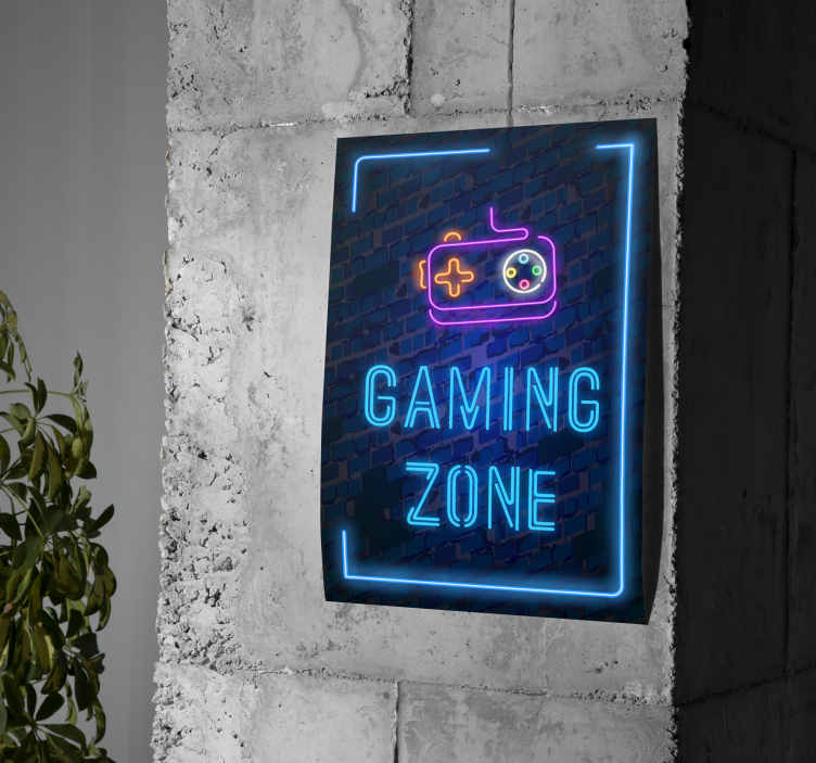 Poster videogioco gaming zone - TenStickers