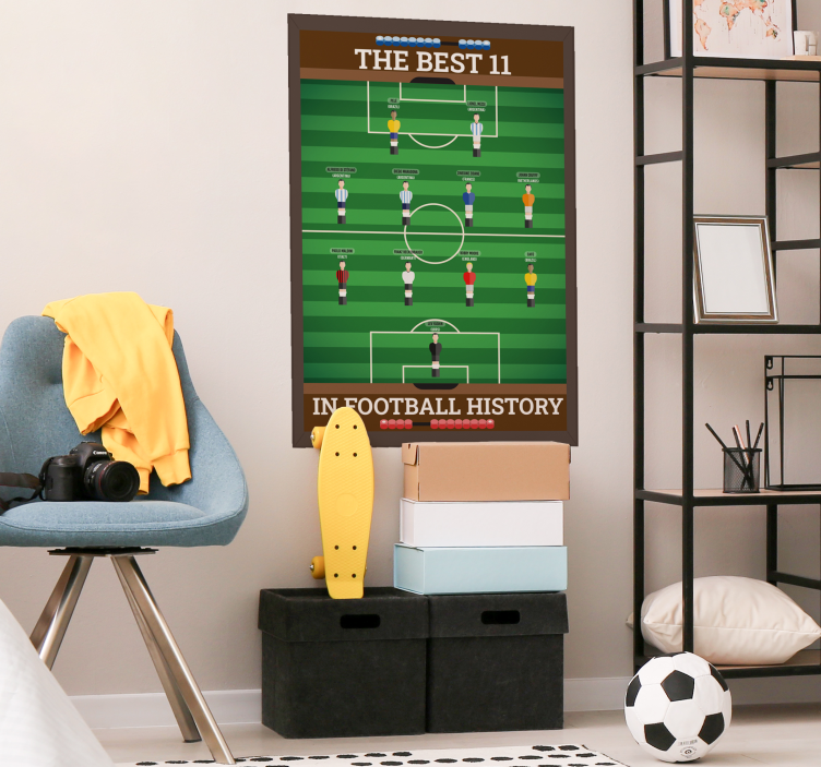 Poster migliori 11 nella storia del calcio - TenStickers