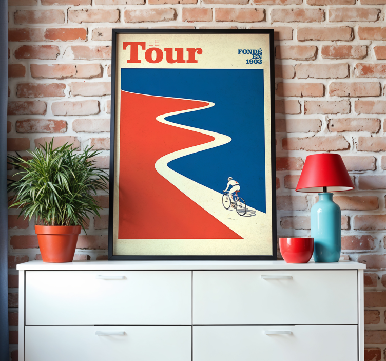 Manifesto Ciclismo tour d'epoca - TenStickers