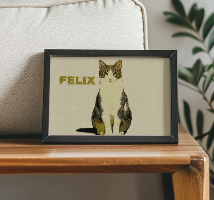 Poster animali illustrazione personalizzata mezzo tono - TenStickers