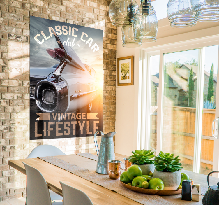 Poster con automobile vintage - TenStickers