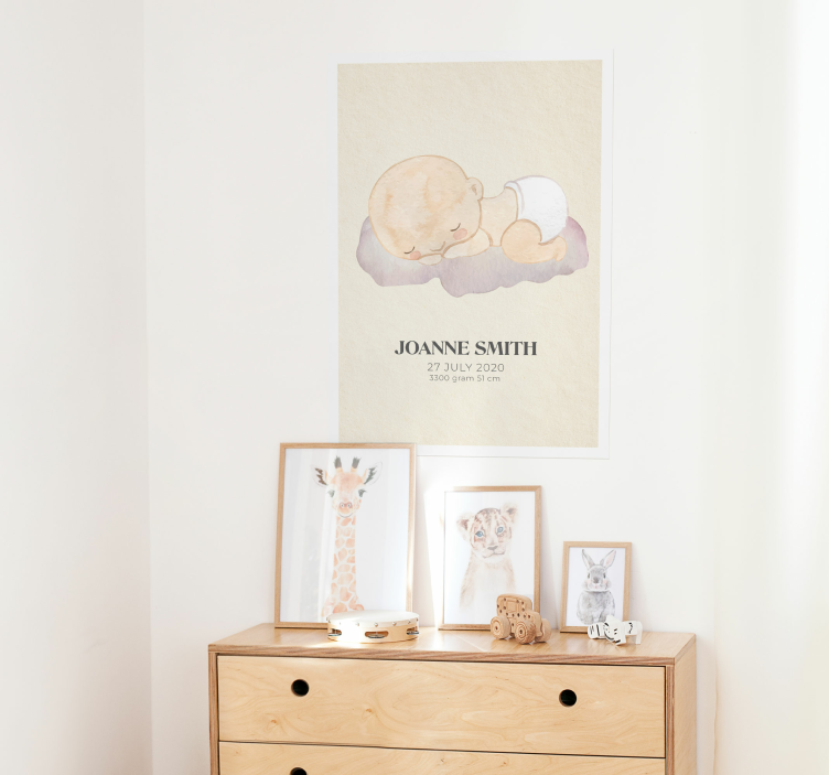 Poster d'arredo per la cameretta amore nato da bambino - TenStickers