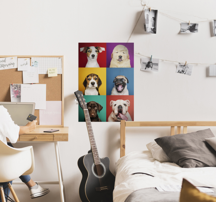 Poster con cani di varie razze - TenStickers