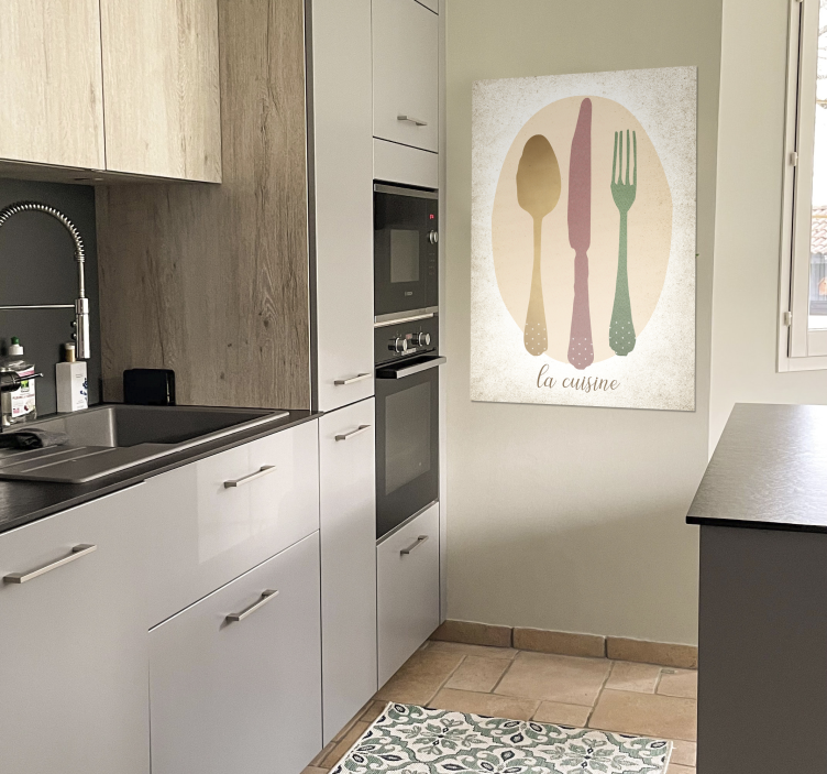 Poster con gli utensili da cucina - TenStickers