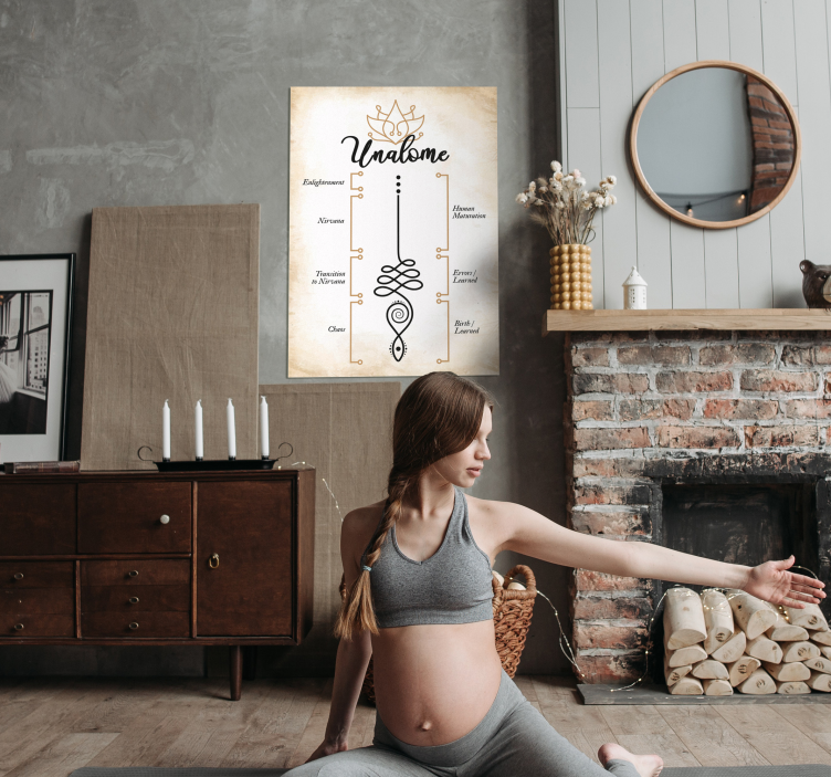 Poster con il simbolo unalome - TenStickers