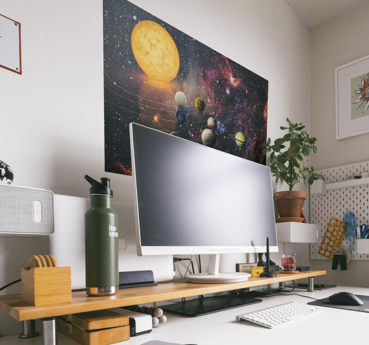 Poster con il sistema solare - TenStickers