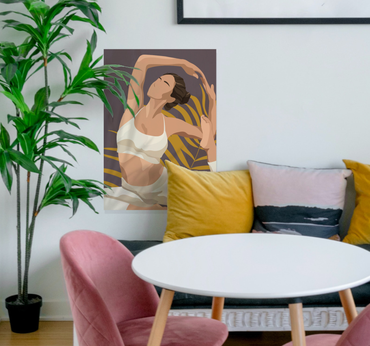 Poster con il tema di yoga - TenStickers