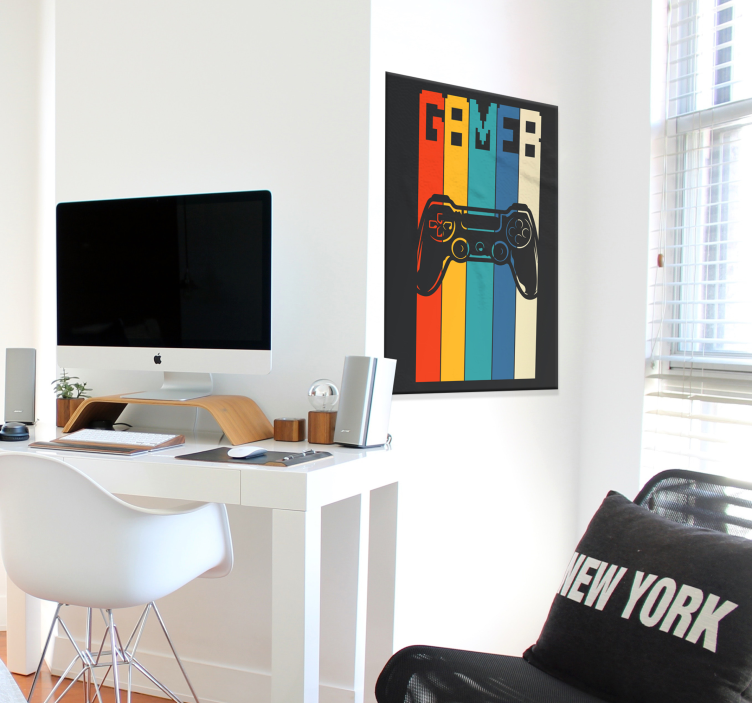 Poster con la scritta "Gamer" - TenStickers