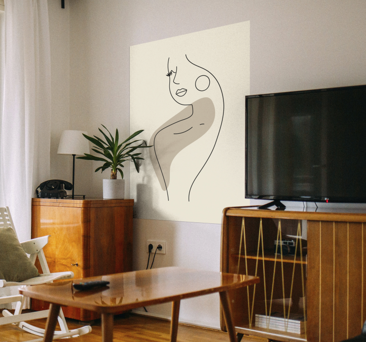 Poster con sagoma di donna - TenStickers