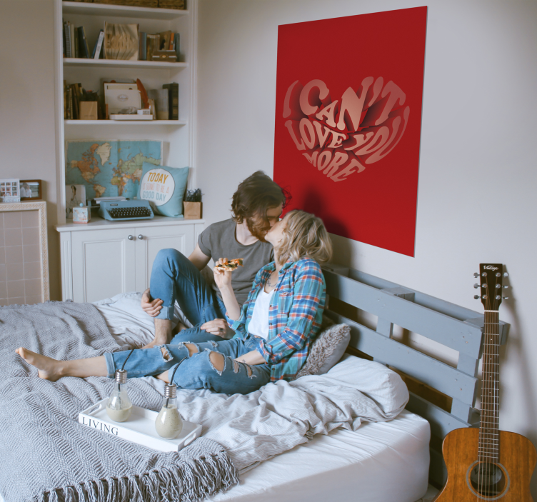 Poster citazioni non posso amarti di più - TenStickers