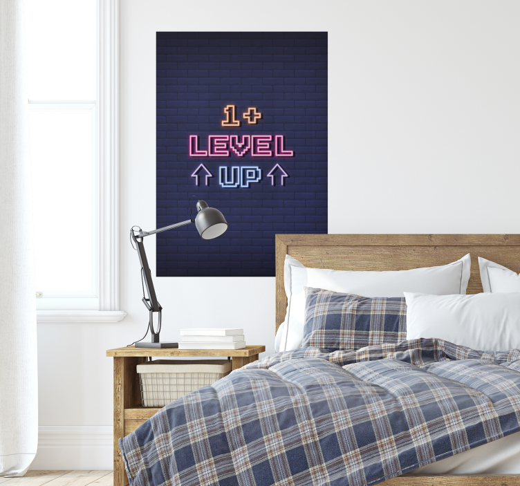 Poster con scritta "Level Up" - TenStickers