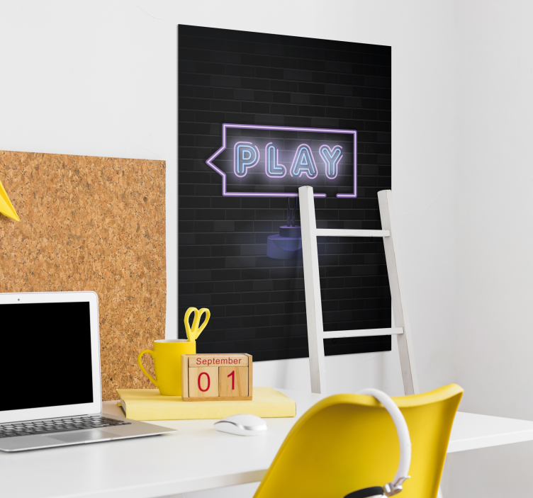 Poster con scritta "Play" - TenStickers